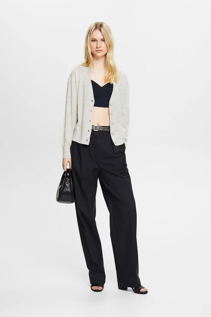 Cárdigan de cachemira jaspeado