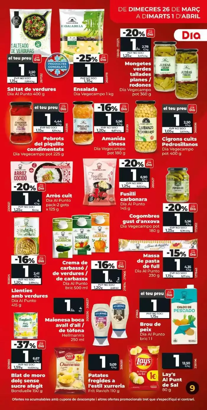 Catálogo de Més de 100 productes a 1€ del 26/03 a l’ 01/04 26 de marzo al 1 de abril 2025 - Página 9