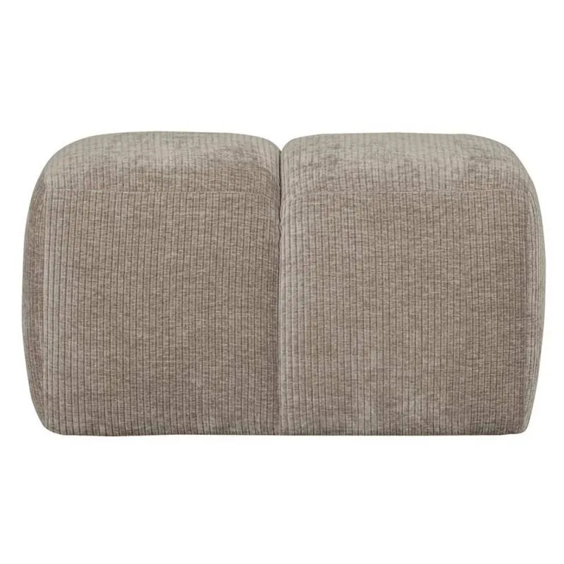 Mojo Ribbed Pouf Sand, 84cm