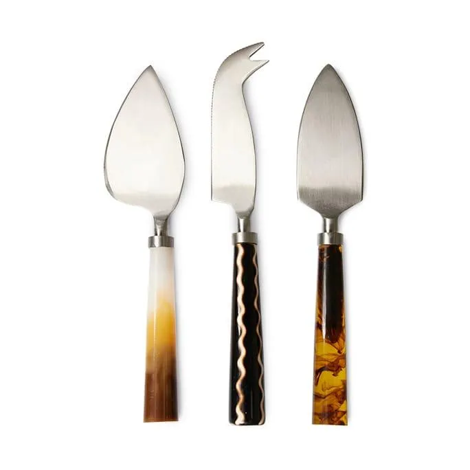 Cuchillos para queso HK Living 3 piezas Havana