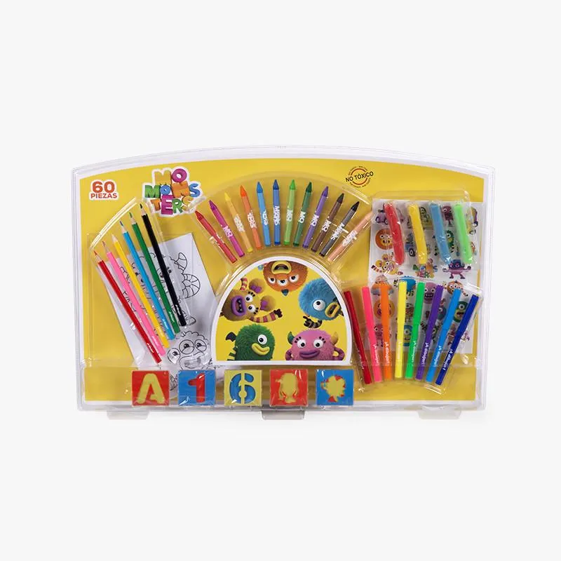 SET DE ACTIVIDADES 60 PIEZAS MOMONSTERS