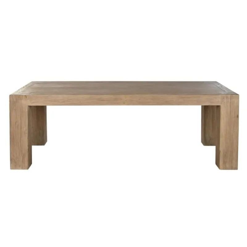 Elm wood dining table 220cm
