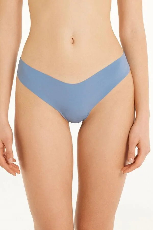 Braguita Brasileña con Pernera Alta de Microfibra Sin Rematar