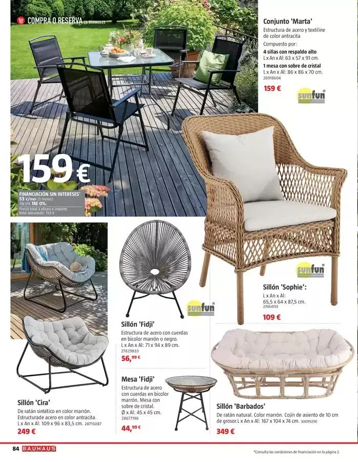 Catálogo de VERANO. Jardín, terraza, balcón.  26 de marzo al 20 de abril 2025 - Página 84