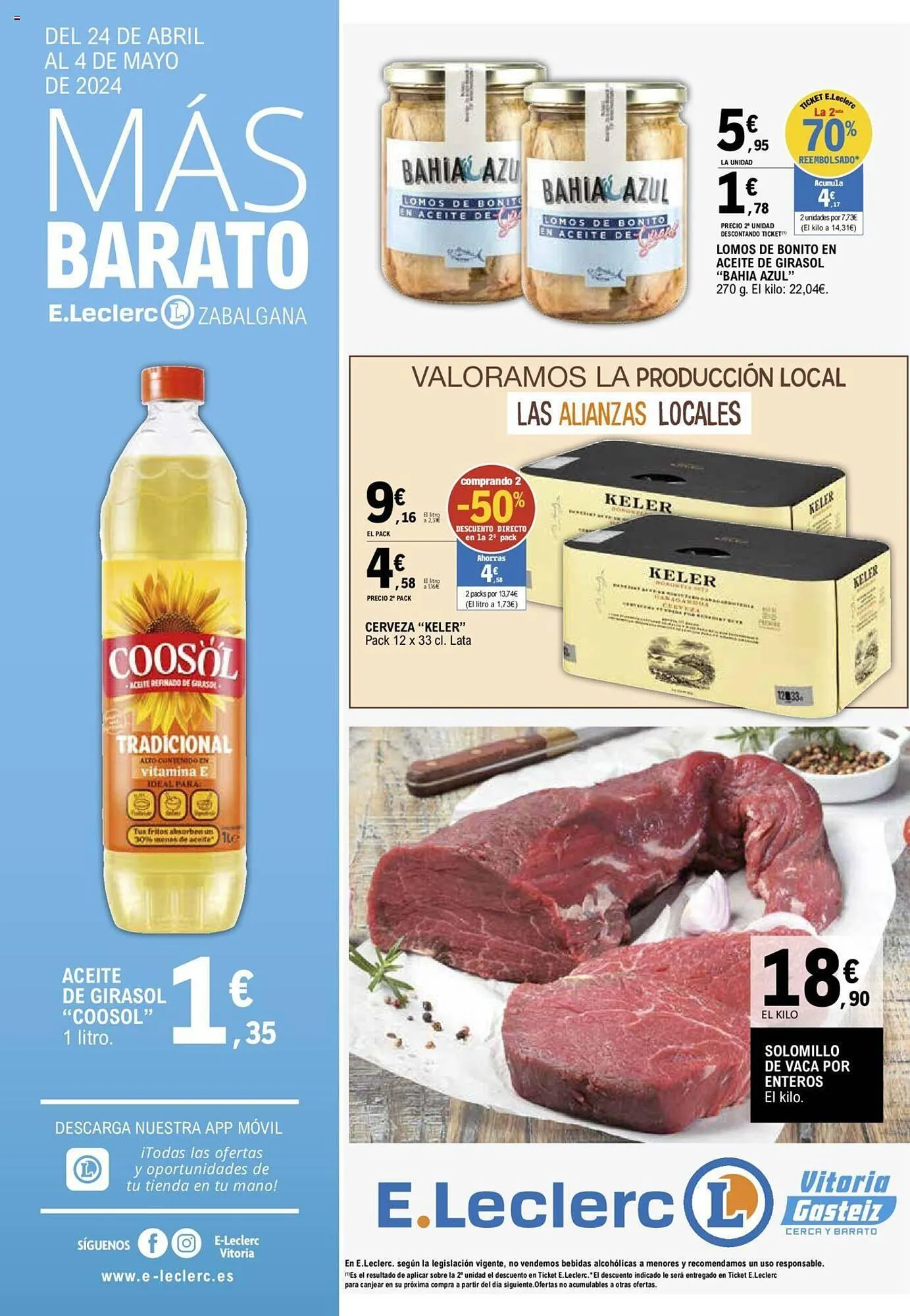 Catálogo de Folleto E.Leclerc 24 de abril al 4 de mayo 2024 - Página 1