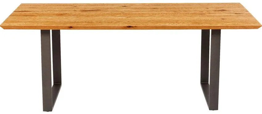 Mesa Symphony roble acero bruto 180x90