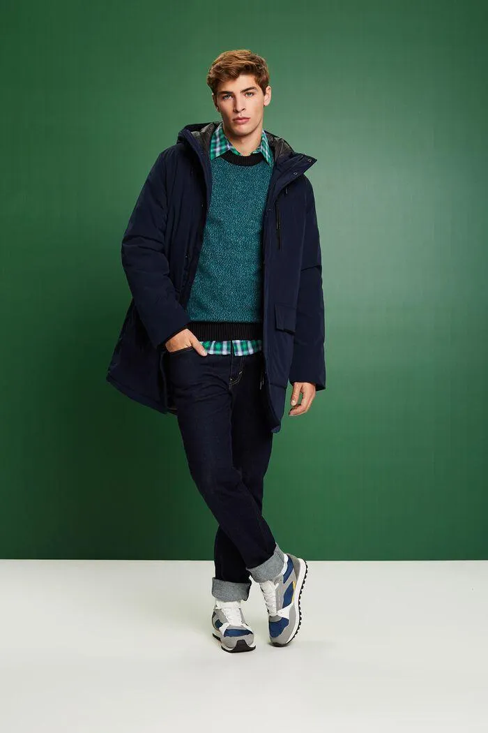 Jersey de cuello redondo en mezcla de lana