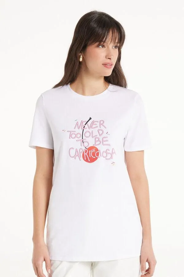 Camiseta Algodón con Estampado