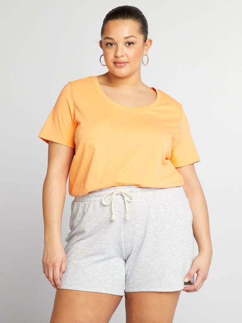 Camiseta estampada - NARANJA