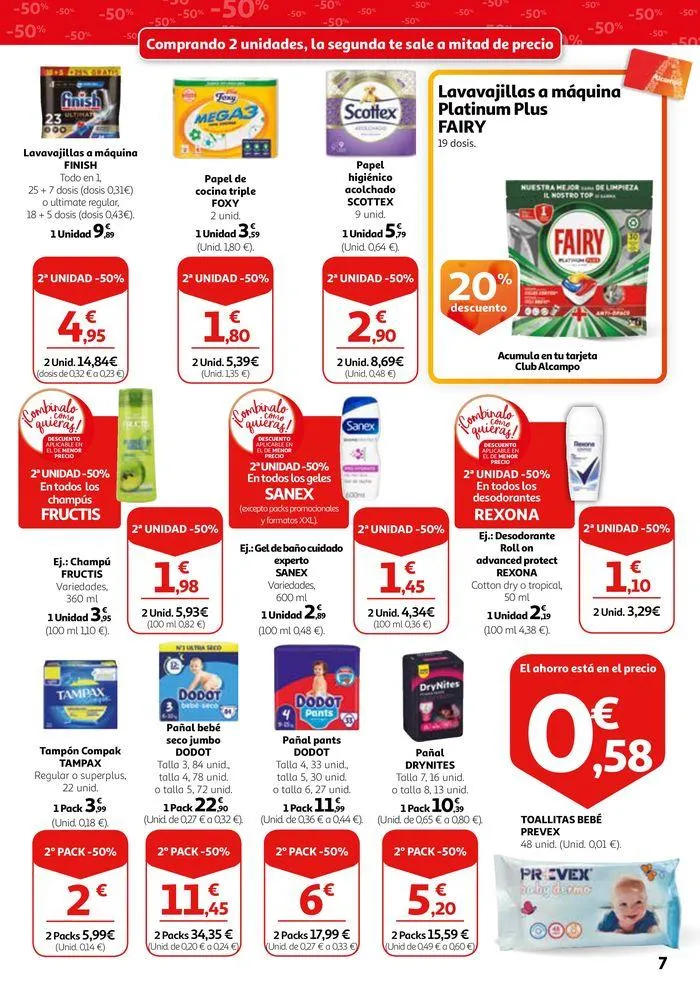 Catálogo de 2ª unidad -50% en una gran selección de productos 16 de mayo al 29 de mayo 2024 - Página 7