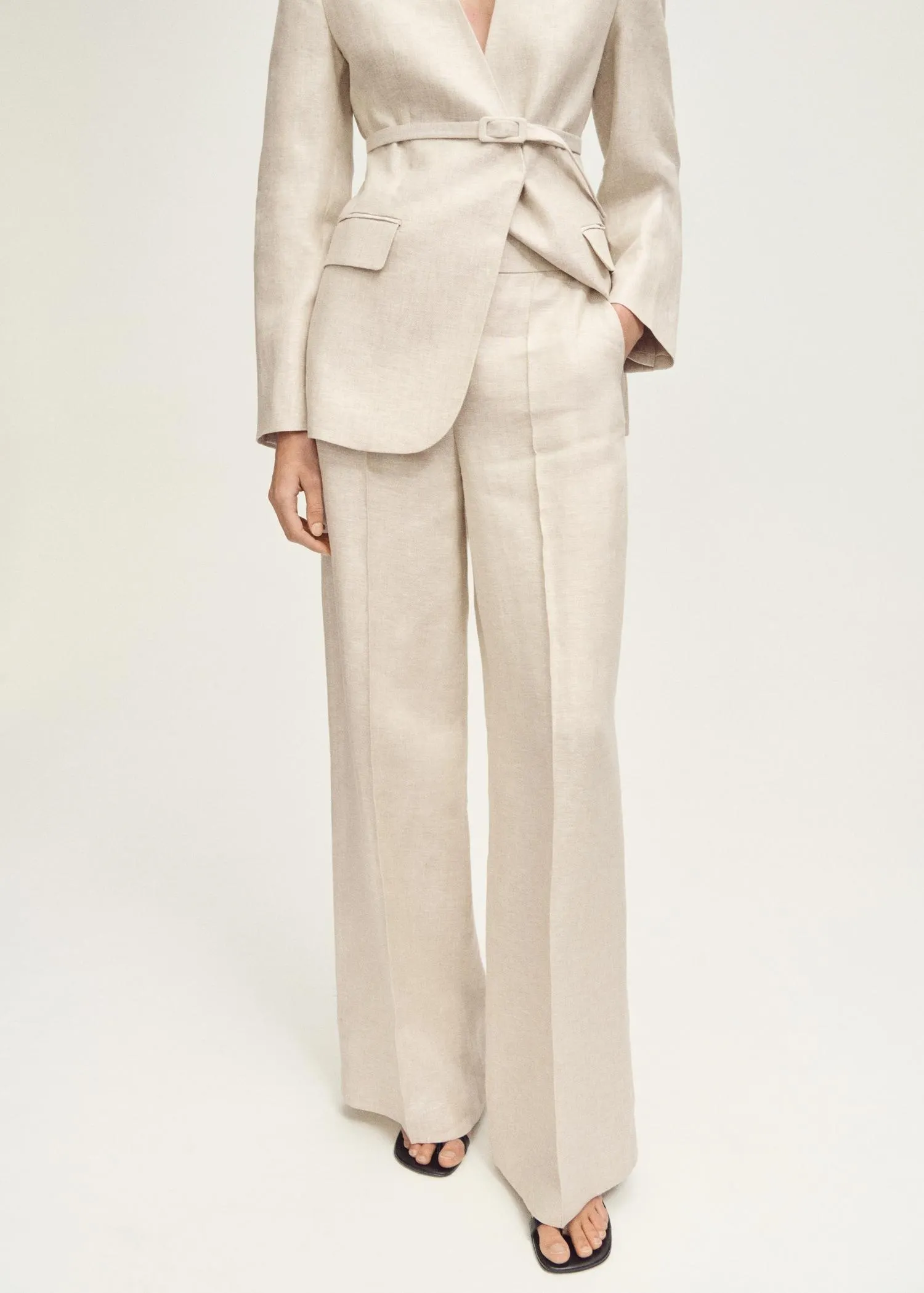 Pantalón traje lino