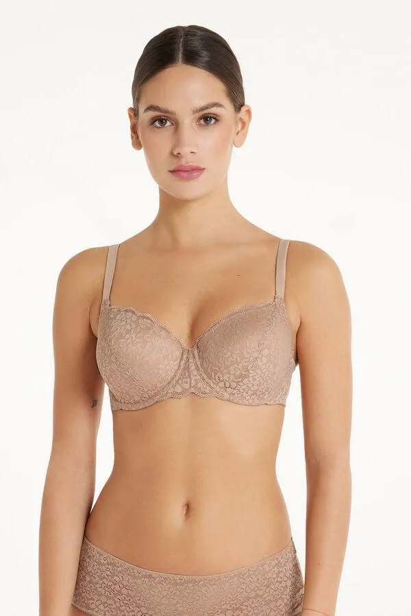 Sujetador Balconette de Encaje Reciclado Prague Full Cover