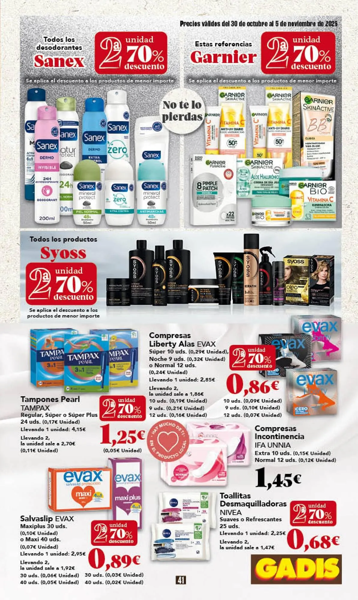 Catálogo de Folleto Gadis 30 de octubre al 5 de noviembre 2025 - Página 41