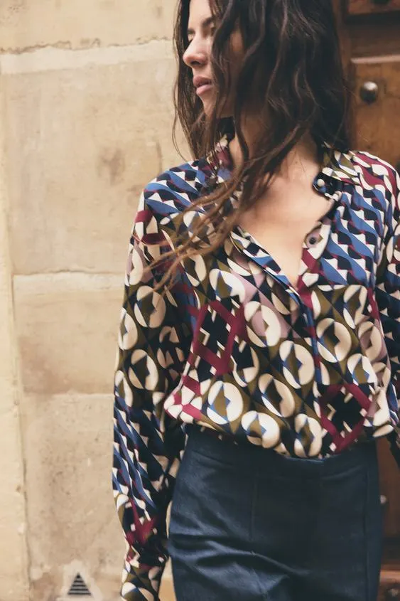 CAMISA ESTAMPADO GEOMÉTRICO