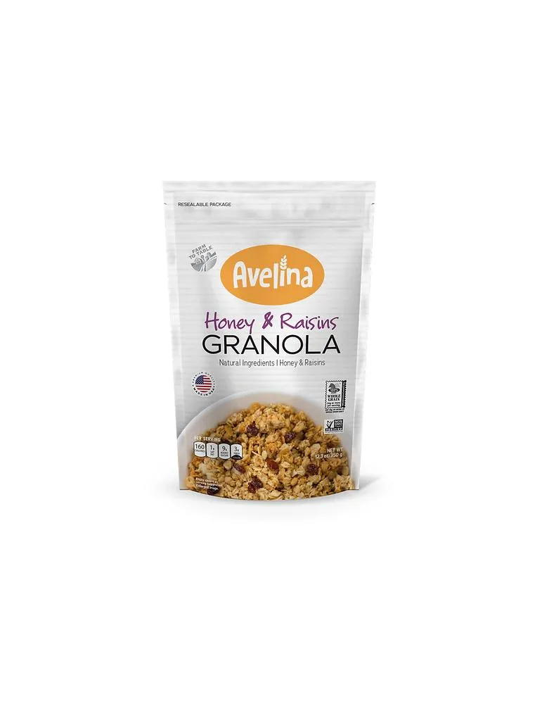 Granola-Cereal with Honey & Raisins 350 gr. Avelina