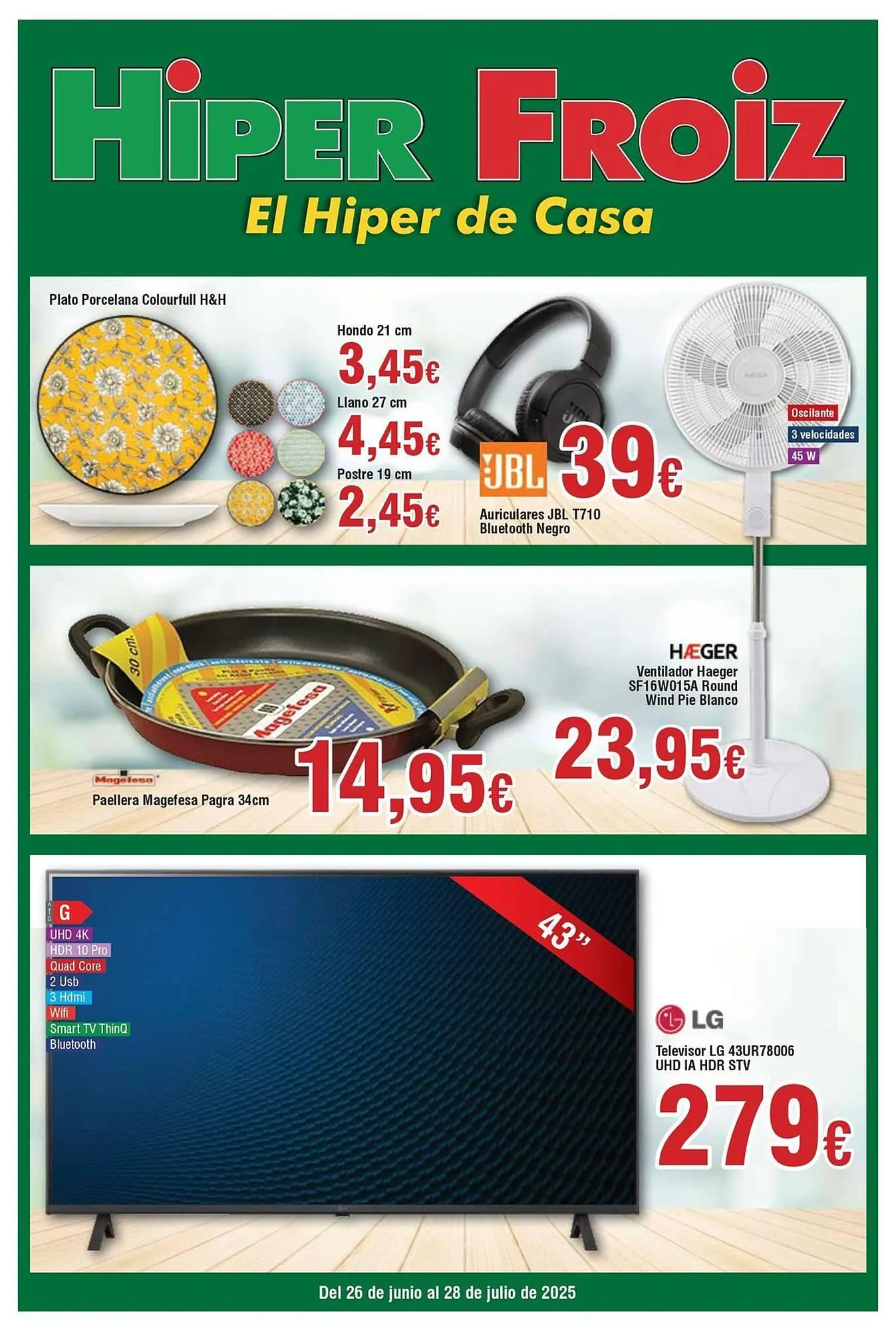 Catálogo de Folleto FROIZ 1 de julio al 28 de julio 2025 - Página 1