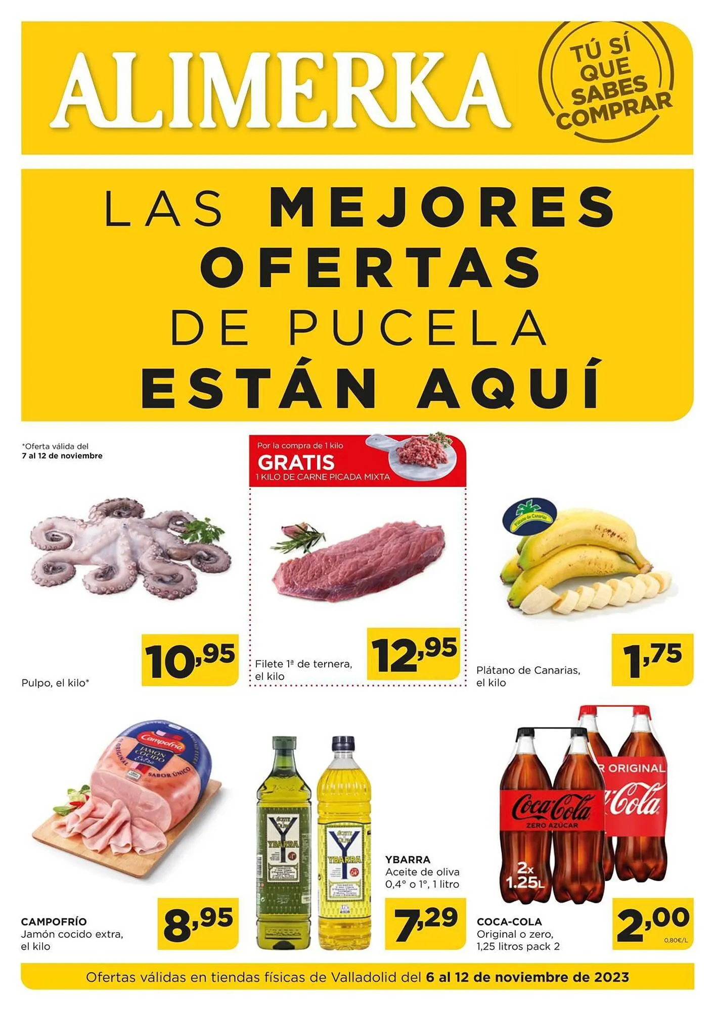 Catálogo de Folleto Alimerka 6 de noviembre al 12 de noviembre 2023 - Página 1