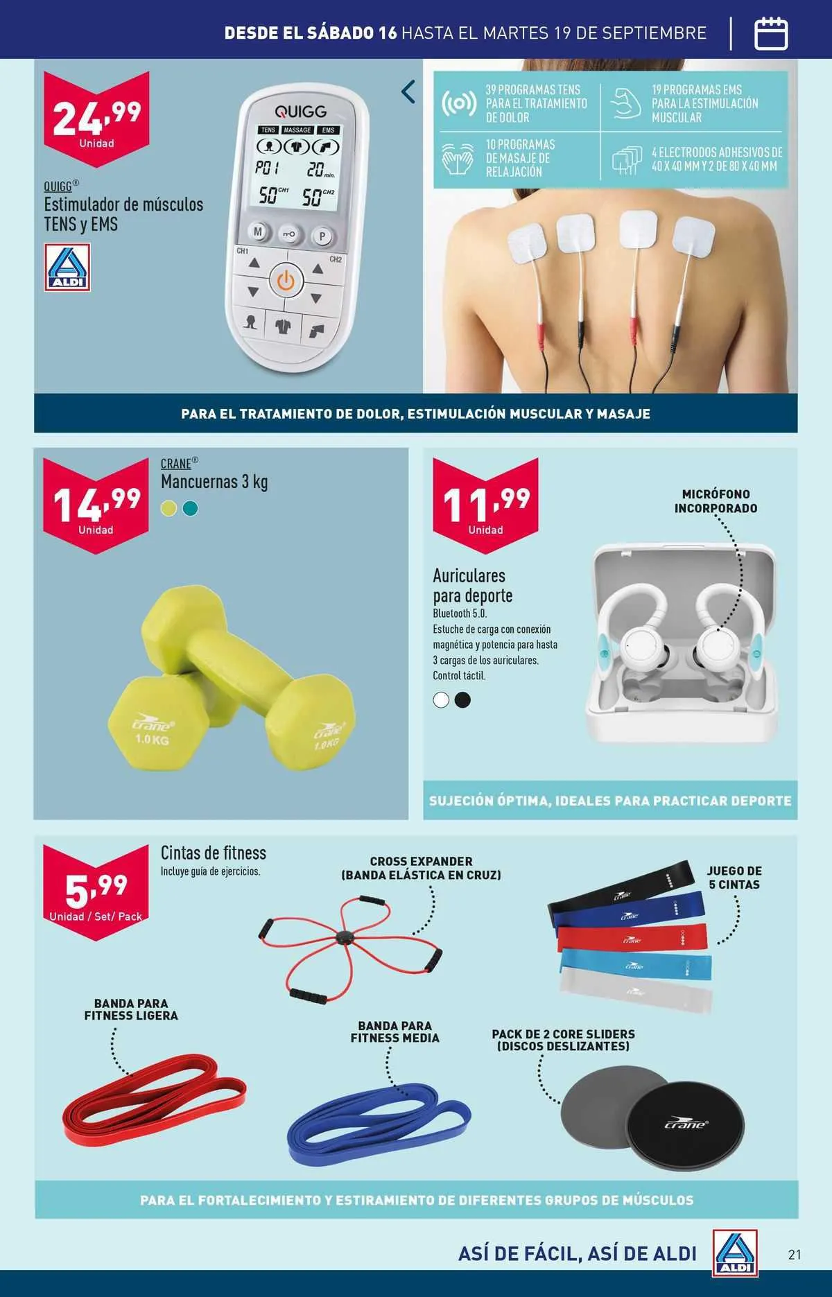 Catálogo de ALDI Folleto 12 de septiembre al 17 de septiembre 2023 - Página 21