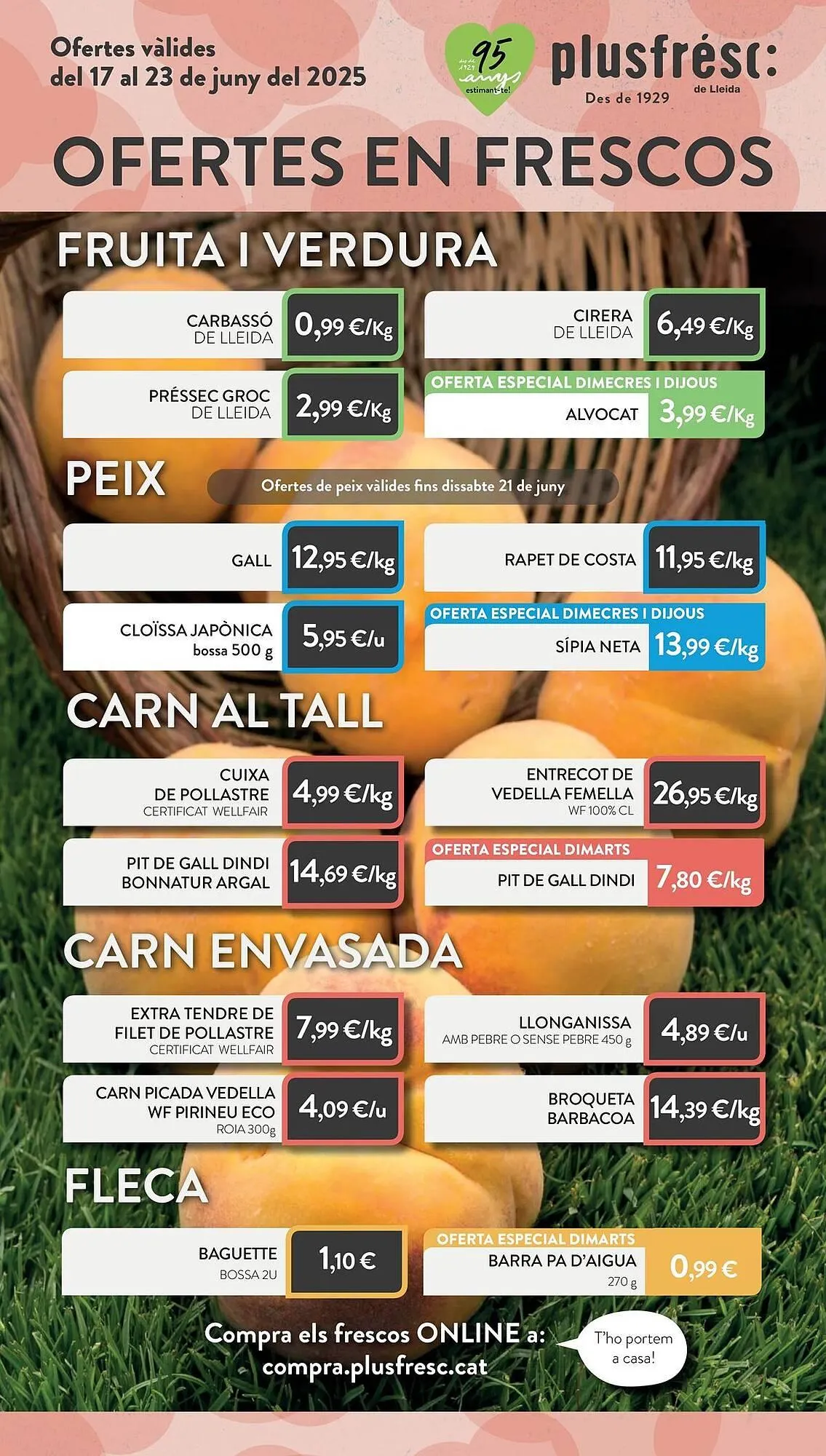 Catálogo de Folleto Plusfresc 17 de junio al 23 de junio 2025 - Página 1