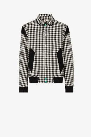 Cazadora con cuadros gingham