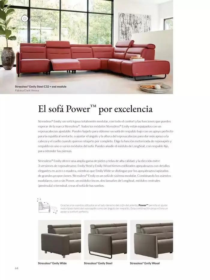 Catálogo de Catálogo Stressless 7 de marzo al 31 de agosto 2025 - Página 64