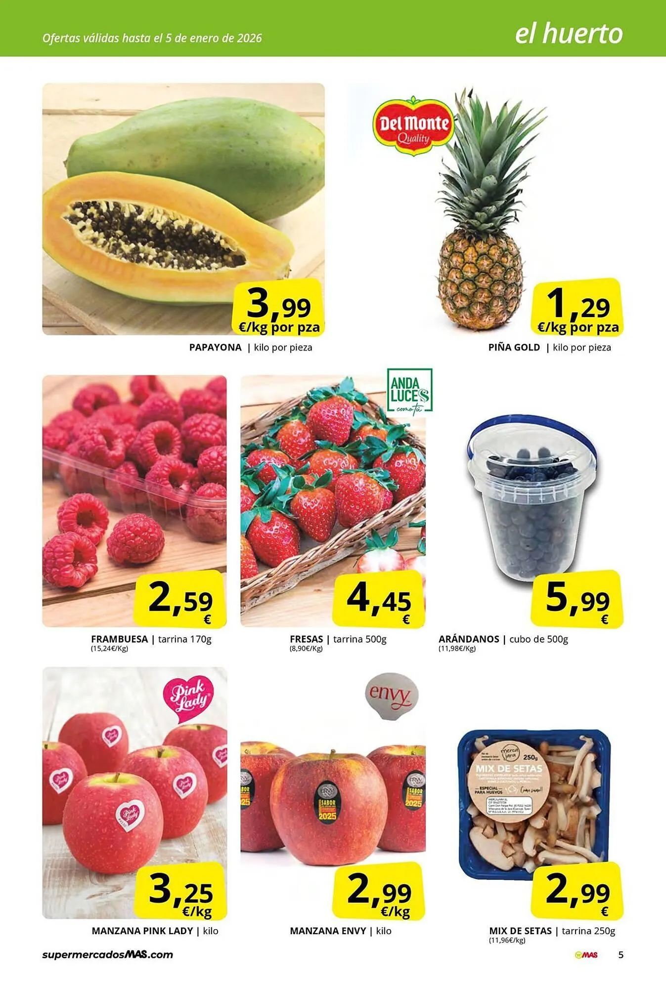 Catálogo de Folleto Supermercados MAS 19 de diciembre al 5 de enero 2026 - Página 5