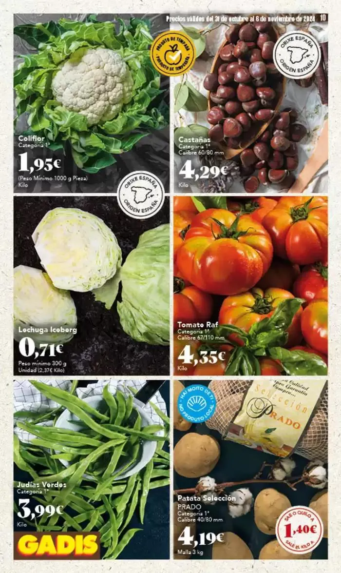 Catálogo de Catálogo Gadis Galicia 31 de octubre al 6 de noviembre 2024 - Página 10