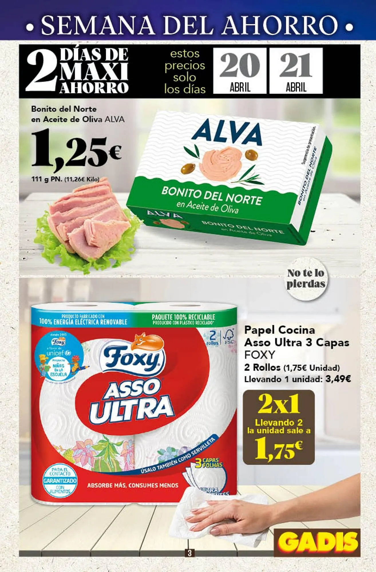 Catálogo de Folleto Gadis 16 de abril al 21 de abril 2026 - Página 3