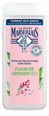 Gel de baño Le Petit Marseillais 650 ml Flor de cerezo