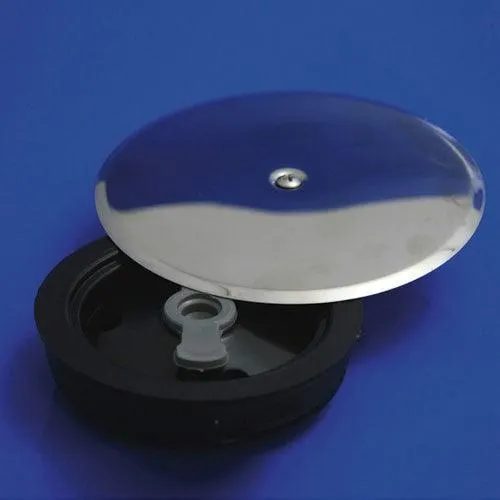 Sumidero Acero Inoxidable 100x100 mm. Toma de 38 mm.