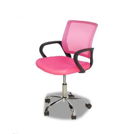 Sillón giratorio rosa