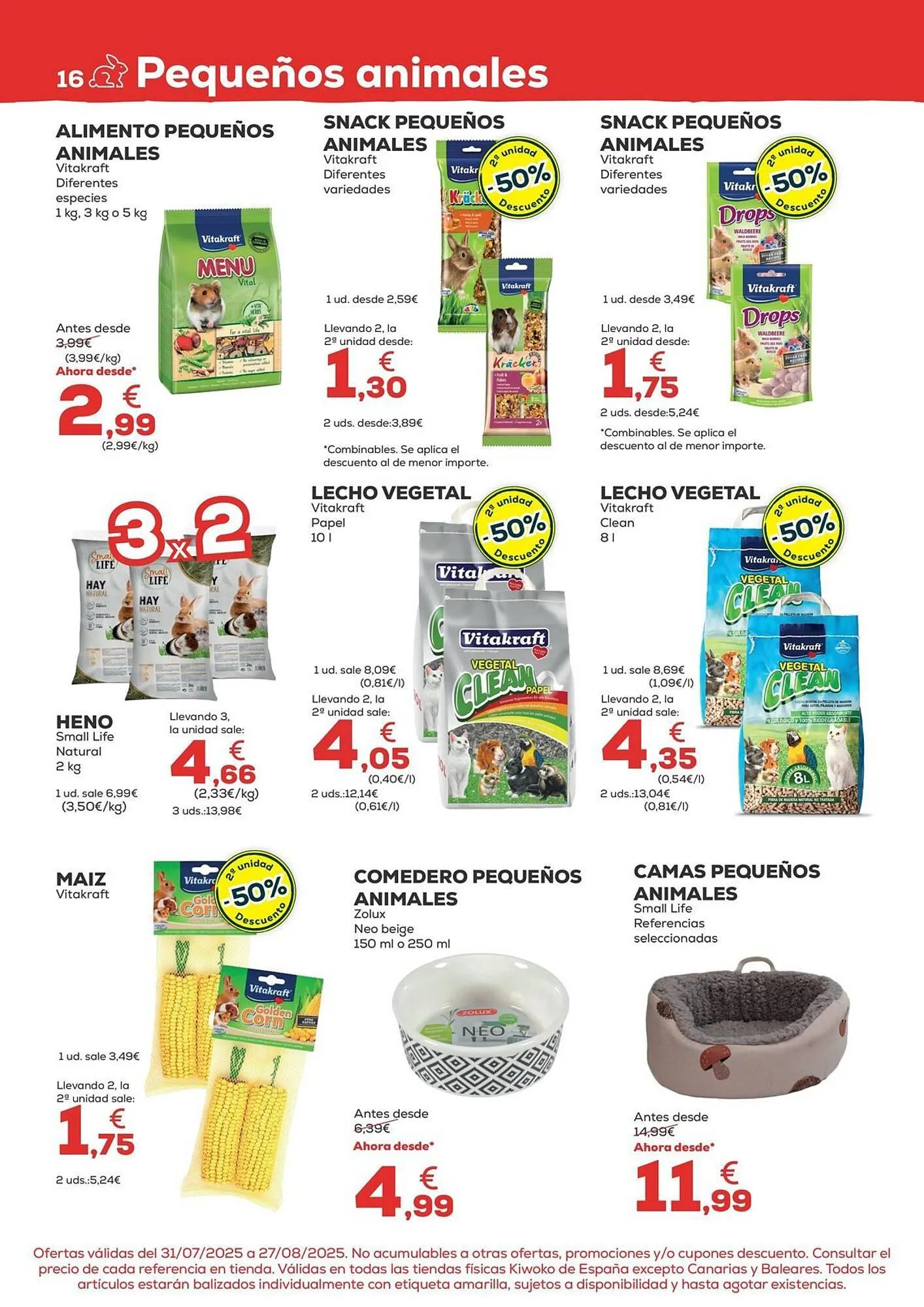 Catálogo de Folleto Kiwoko 31 de julio al 27 de agosto 2025 - Página 16