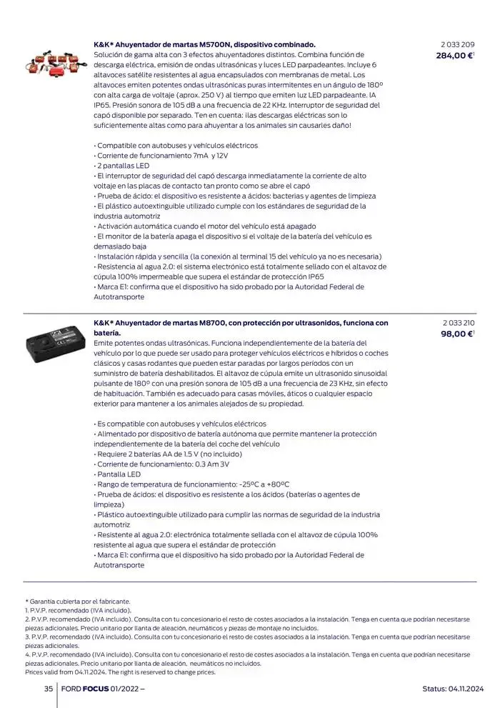 Catálogo de Ford de accesorios Focus 13 de noviembre al 13 de noviembre 2025 - Página 35