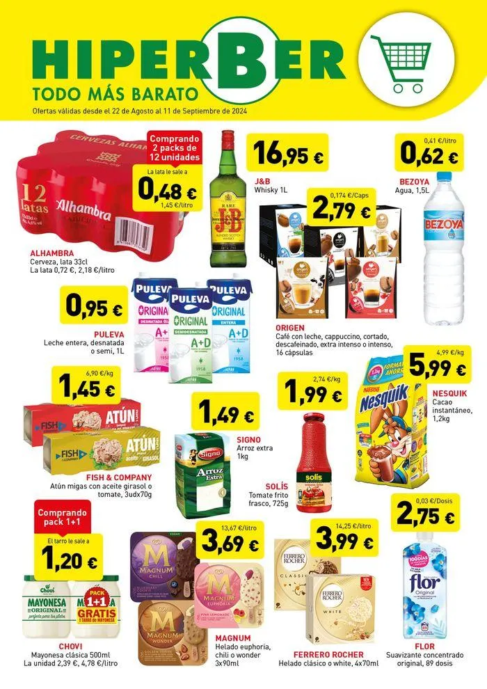 Catálogo de Ofertas del Mes Hiperber 22 de agosto al 11 de septiembre 2024 - Página 1