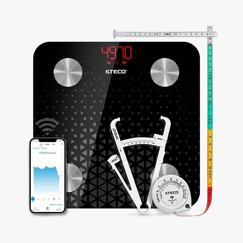 BÁSCULA INTELIGENTE DE BAÑO MODELO ENERGY OATS CON CINTA...