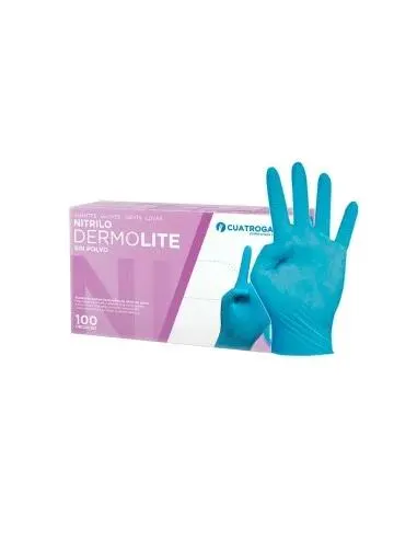 Guante Nitrilo Dermolite Azul Caja 100 Unidades