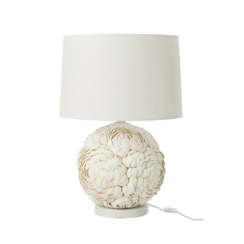 Shells table lamp, white