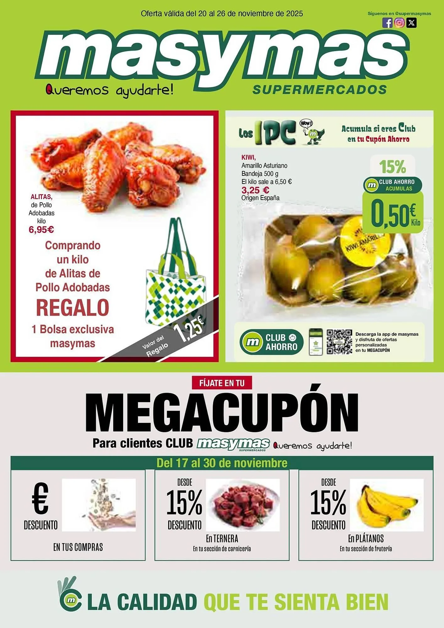 Catálogo de Folleto Masymas 17 de noviembre al 30 de noviembre 2025 - Página 1
