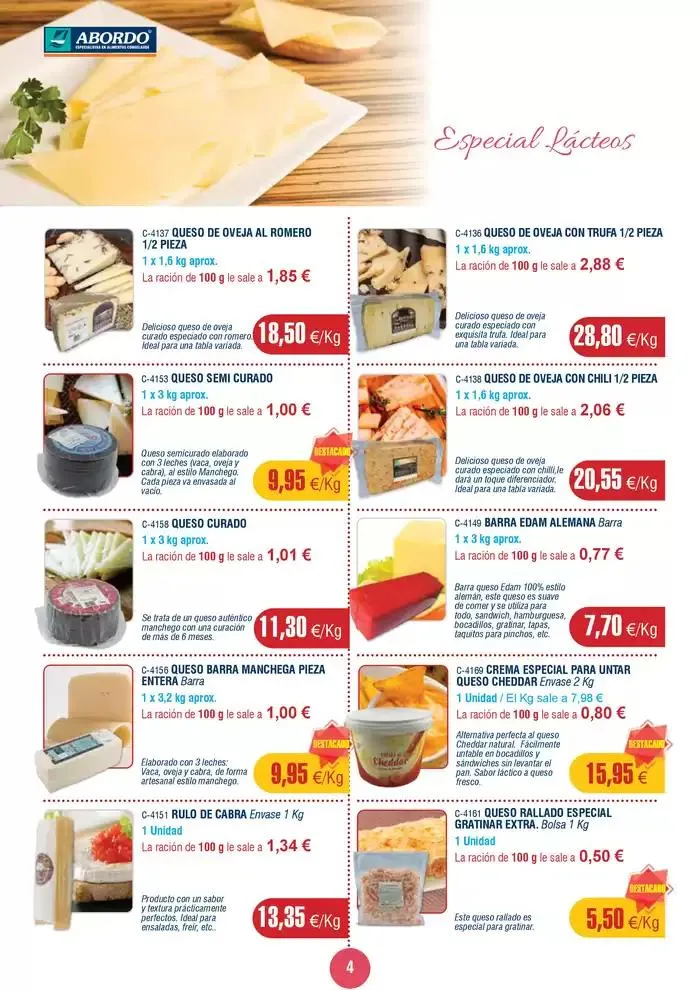 Catálogo de Productos Refrigerados y Ambiente 22 de abril al 18 de mayo 2025 - Página 4