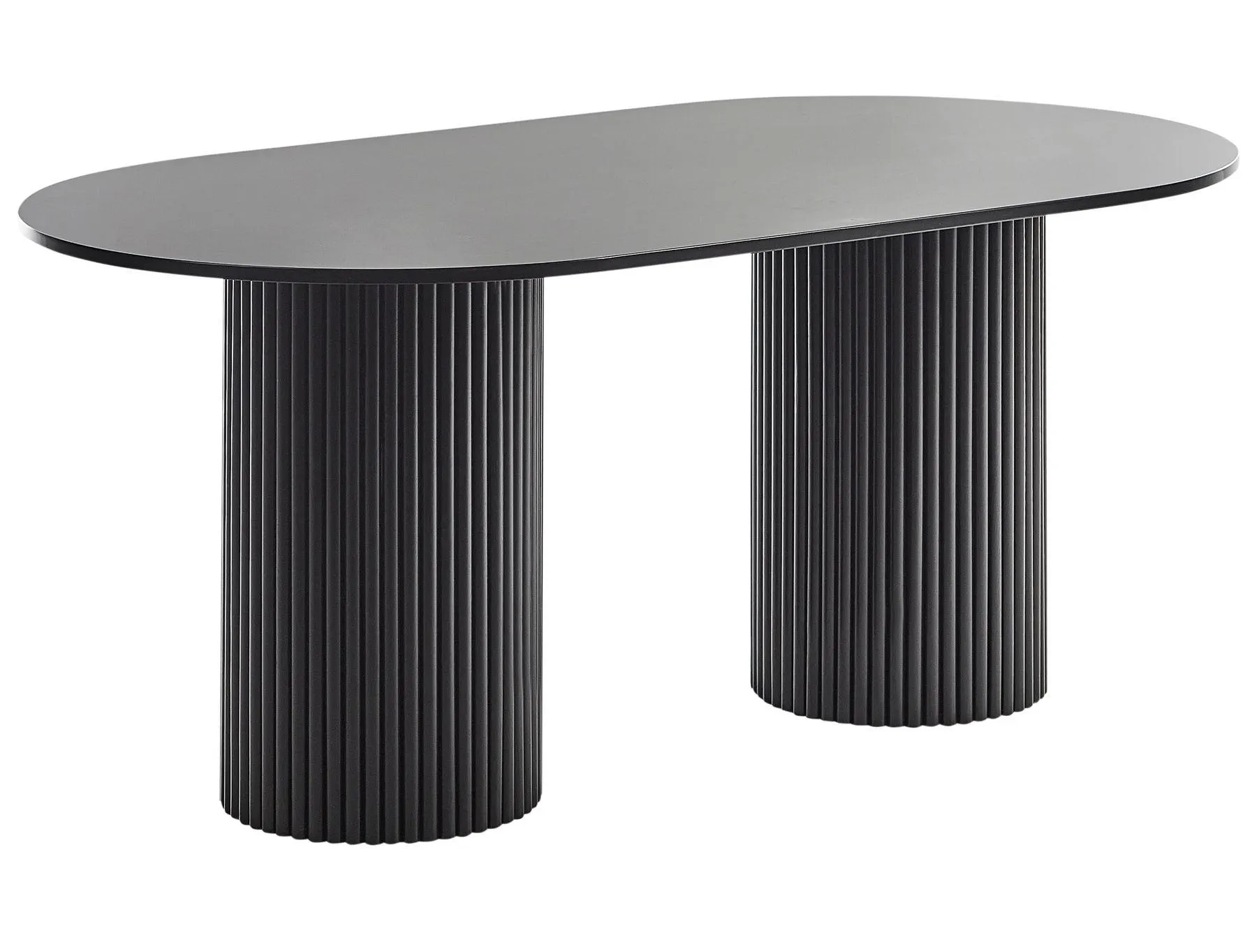 Mesa de comedor SHERIDAN Negro 180 cm 100 cm