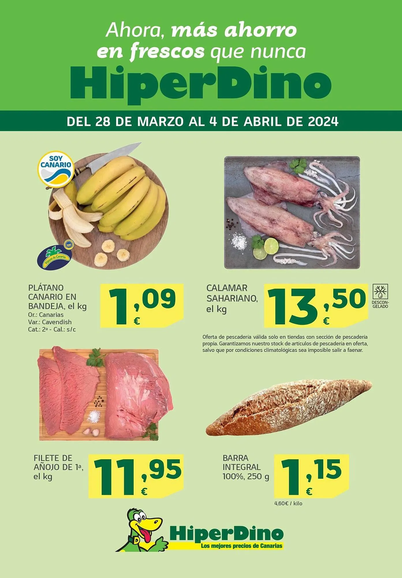 Catálogo de Folleto HiperDino 28 de marzo al 4 de abril 2024 - Página 1