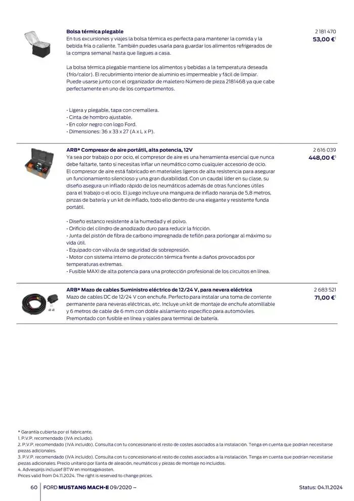 Catálogo de Ford de accesorios Ford Mustang Mach-E 13 de noviembre al 13 de noviembre 2025 - Página 60