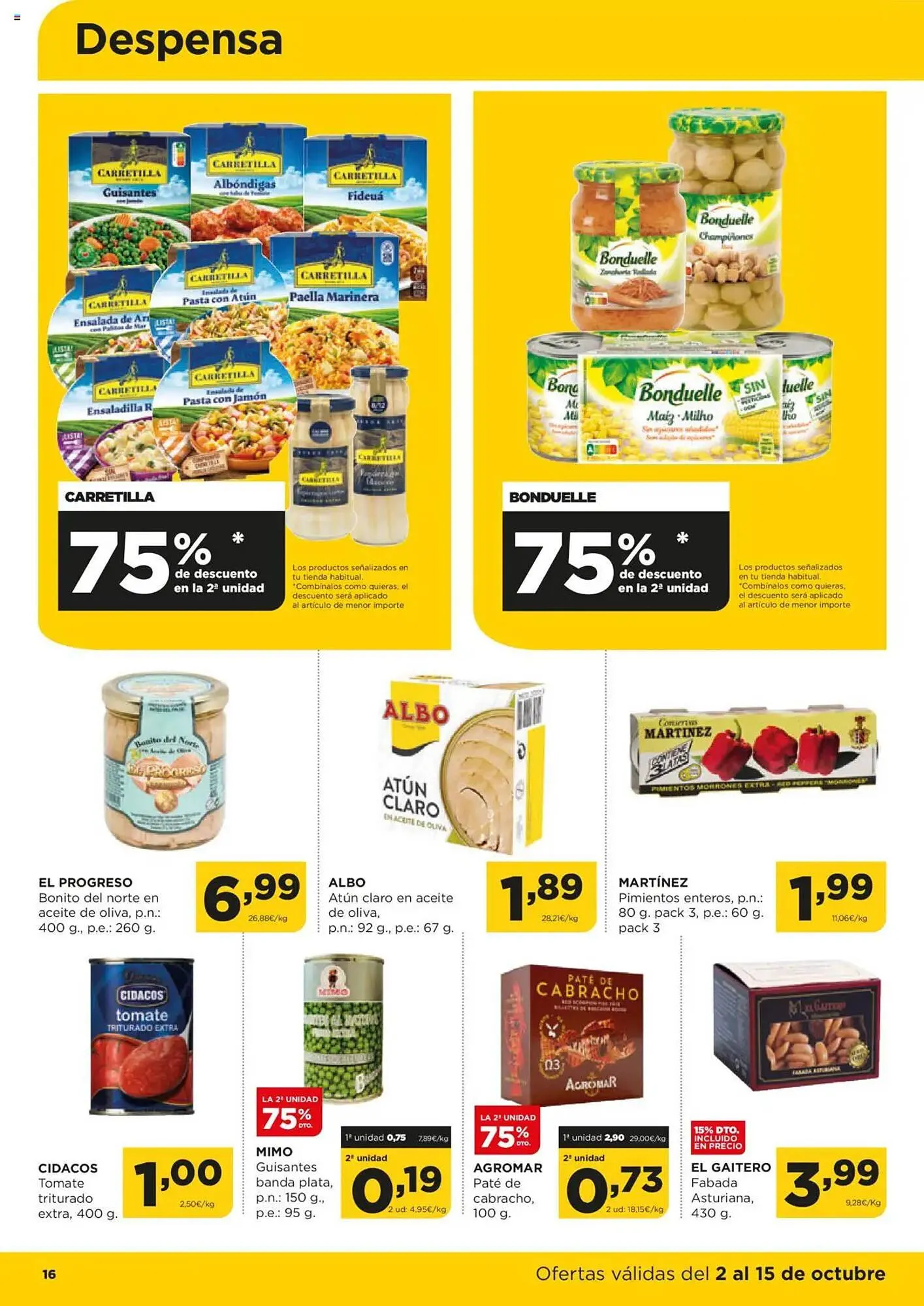 Catálogo de Folleto Alimerka 2 de octubre al 15 de octubre 2025 - Página 16