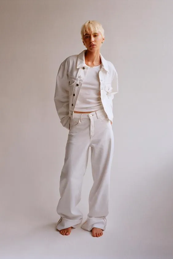 CAZADORA DENIM TRF DOBLADILLO