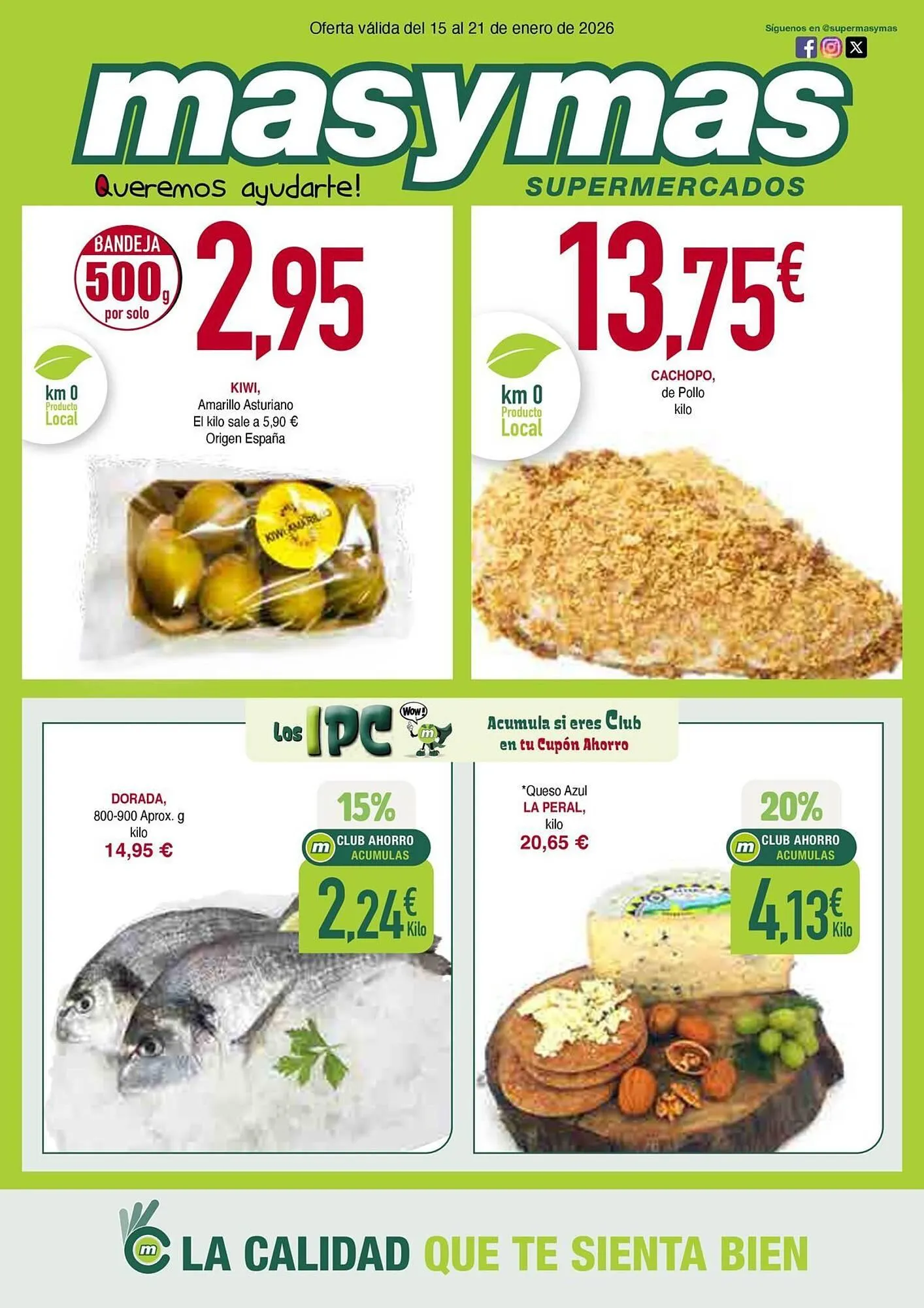 Catálogo de Folleto Masymas 15 de enero al 21 de enero 2026 - Página 1
