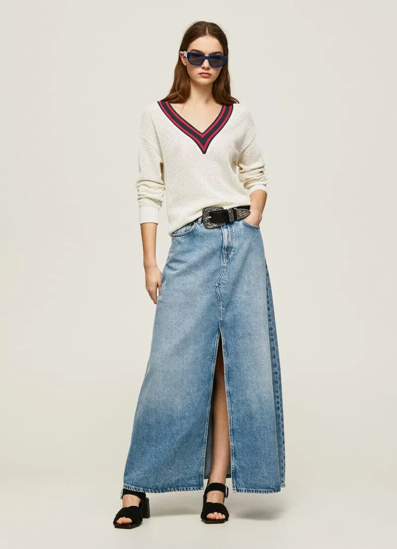 JERSEY CREPE ESCOTE EN V