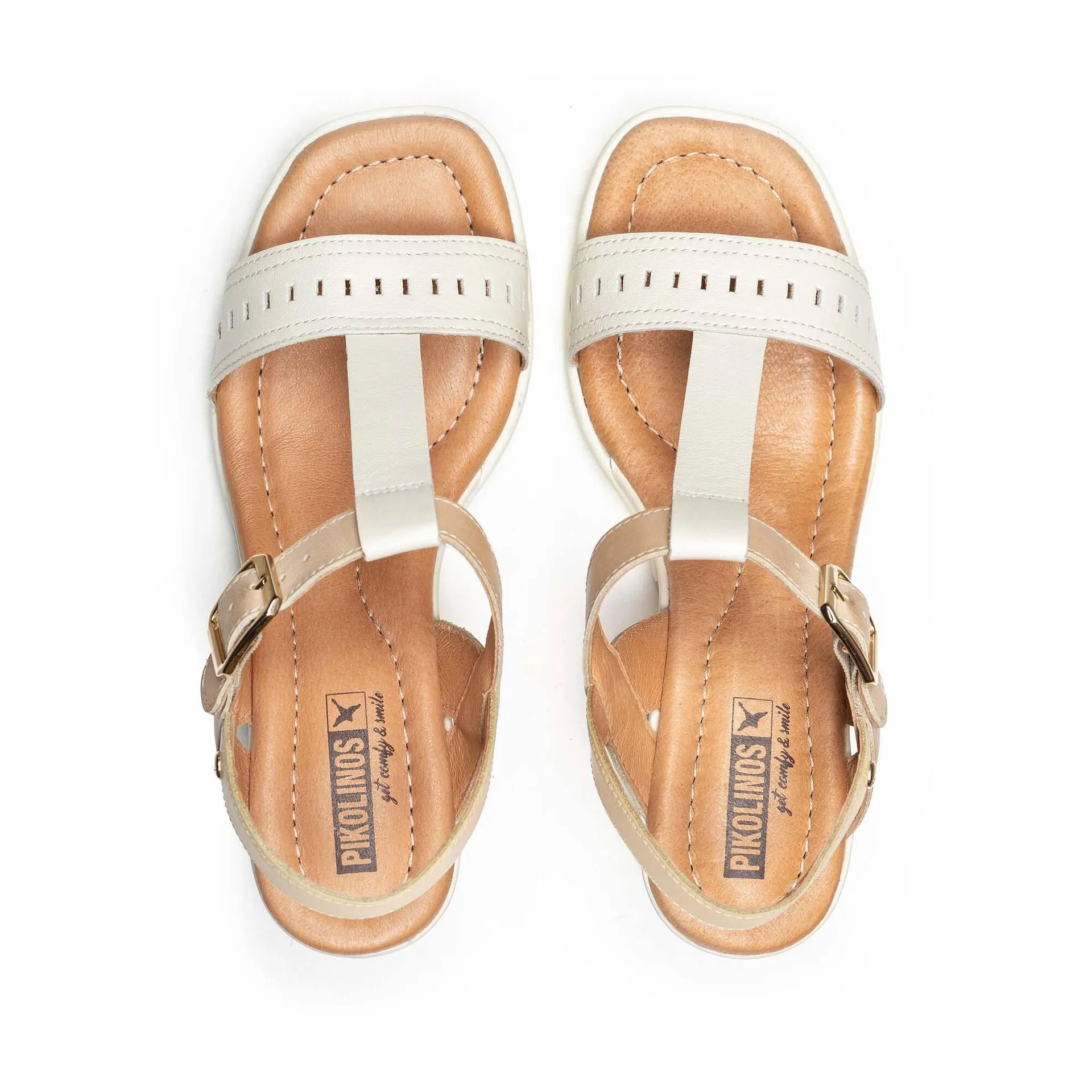 TEULADA sandalias de mujer con cuña y cierre de hebilla