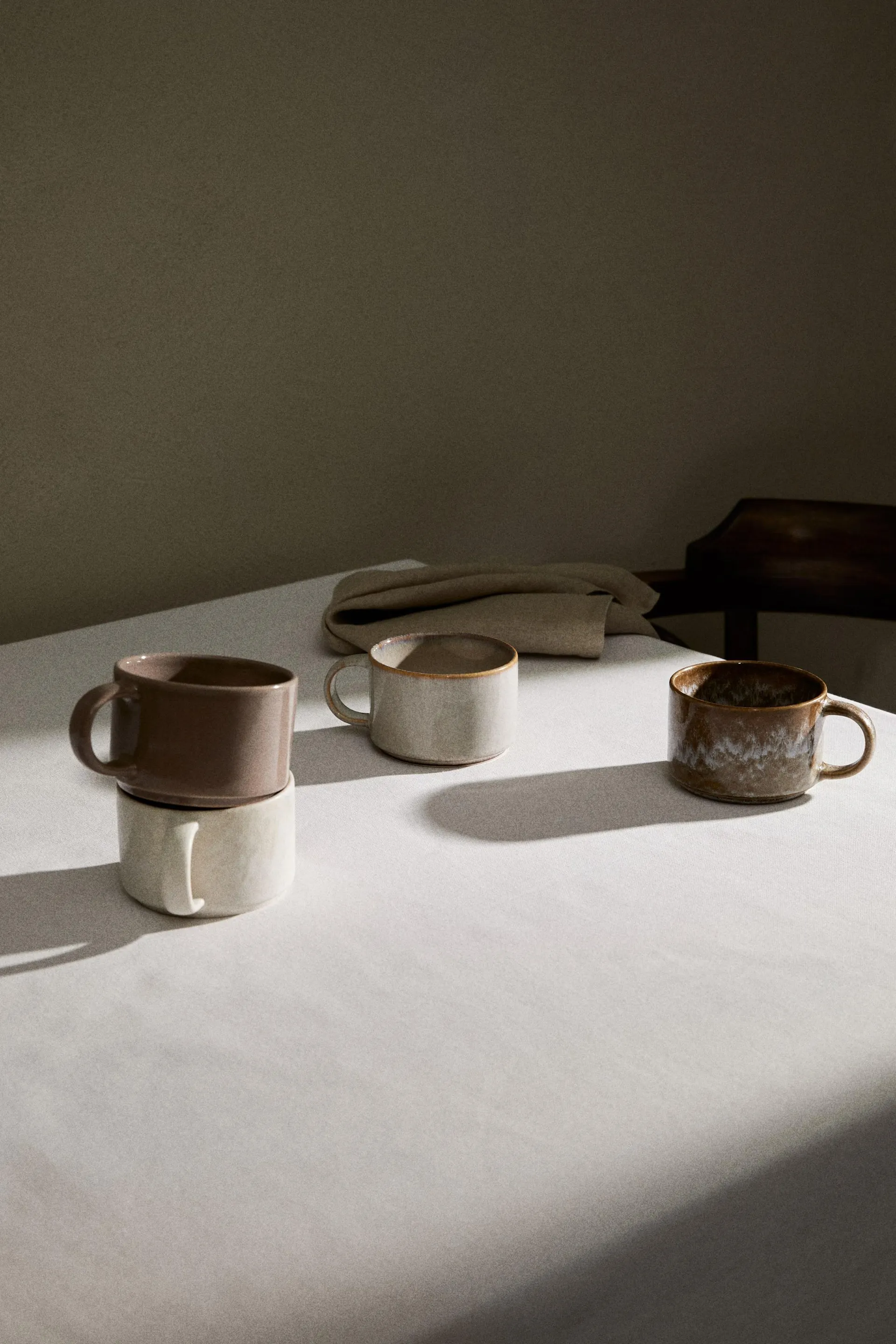 Pack de 4 tazas de gres