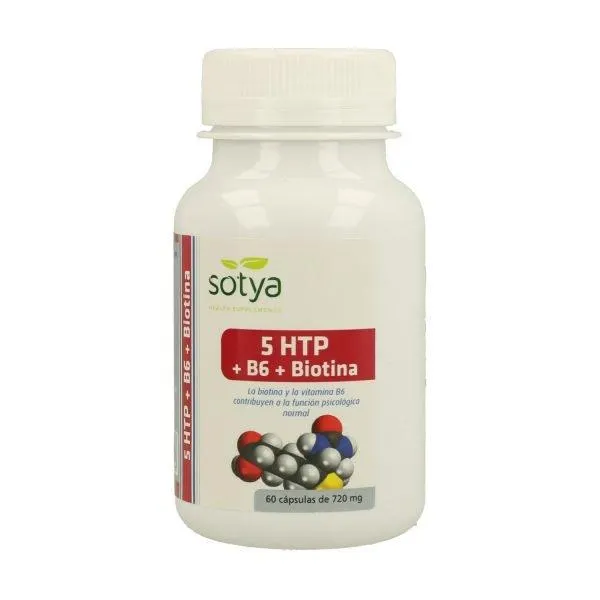 5 HTP + B6 + Biotina (60 cáps) – Sotya