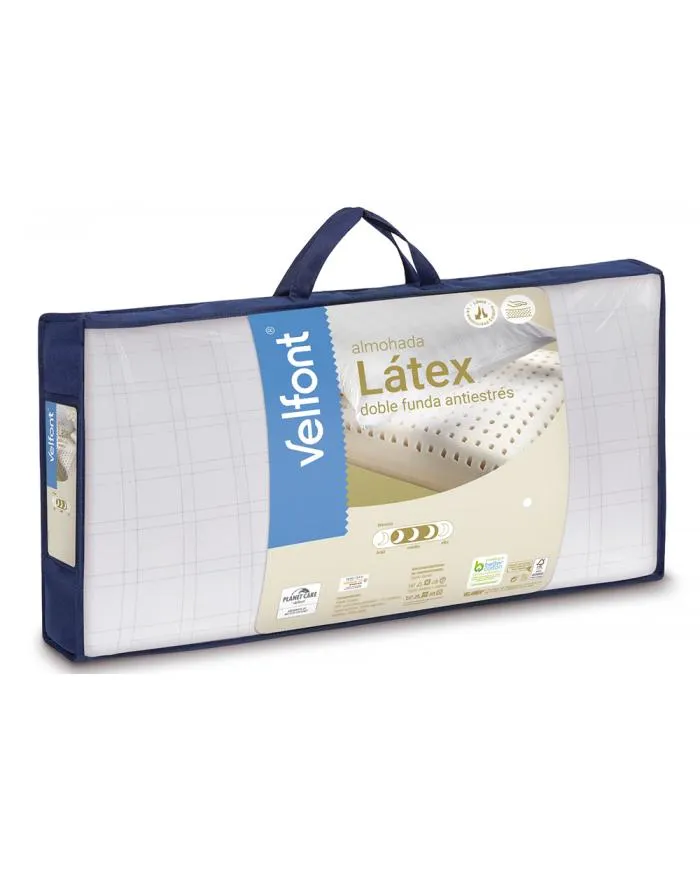 Almohada látex doble funda
